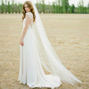 Long Tulle Wedding Veils