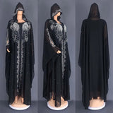 Bat Sleeve Abaya Diamond Kaftan Abaya