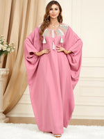 Tassel Bat Sleeve Caftan Abayas