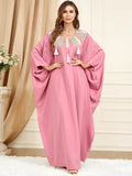 Tassel Bat Sleeve Caftan Abayas