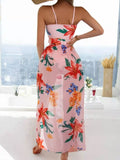 3-Piece Floral Print Knot Front Bikinis