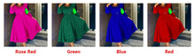 Load image into Gallery viewer, Short Sleeve Split bodycon ruffles midi prom  Dress
