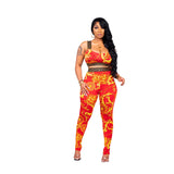 Sexy Print Two-Piece Set