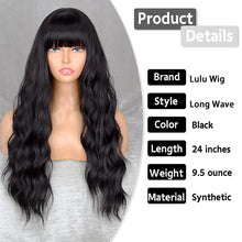 Load image into Gallery viewer, Synthetic Long Multi-Colour Curly Wig with Bangs
