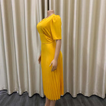 Load image into Gallery viewer, Elegant Pleated Office Dresses
