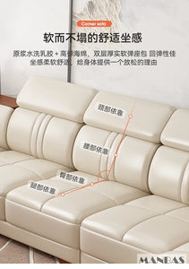 Elegant Leather Sectional Sofa Sets