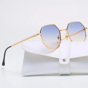 New Polygonal Metal Sunglasses