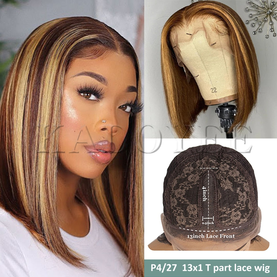 Brazilian Straight Colored Human Hair Wig