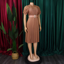 Load image into Gallery viewer, Elegant Luxury Pleated Lace Dresses
