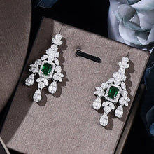 Load image into Gallery viewer, Famous Brand 4pcs Bridal Zirconia Full Jewelry Sets

