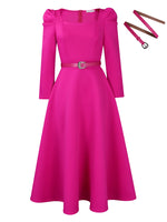 Short Sleeve Split bodycon ruffles midi prom  Dress
