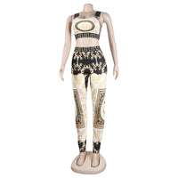 Sexy Print Two-Piece Set