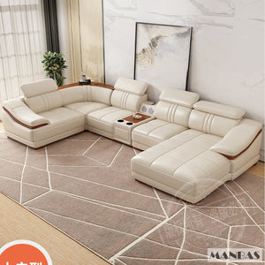 Elegant Leather Sectional Sofa Sets