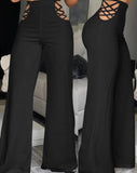 Elegant Wide Leg Boot Cut Pants