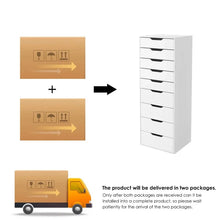 Load image into Gallery viewer, White 7-Drawer Storage Cabinet
