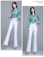 Elegant Bell-bottom Trousers