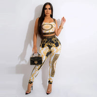 Sexy Print Two-Piece Set
