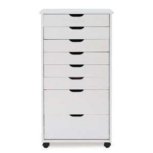 White 7-Drawer Storage Cabinet