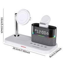 Load image into Gallery viewer, Magnetic Wireless Charging Stand for iPhone 15/14/13/12, iWatch Ultra/8/7/6/5, AirPods 3/2/Pro, Samsung
