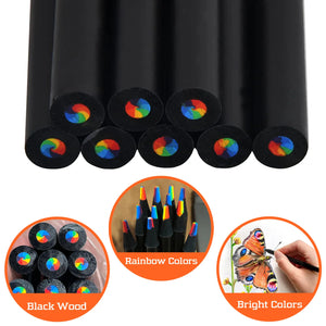 1pcs Random 7 Colors Gradient Rainbow Colored Pencils
