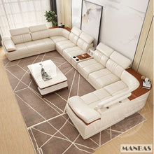 Load image into Gallery viewer, Elegant Leather Sectional Sofa Sets
