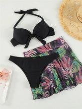 Load image into Gallery viewer, Brazilian Print Bikini Set Push Up Swimsuit
