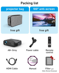 4K HDR LED Smart Projector Full HD