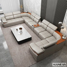 Load image into Gallery viewer, Elegant Leather Sectional Sofa Sets
