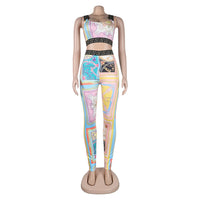 Sexy Print Two-Piece Set