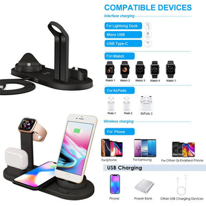 6 in 1 Wireless Charger Stand