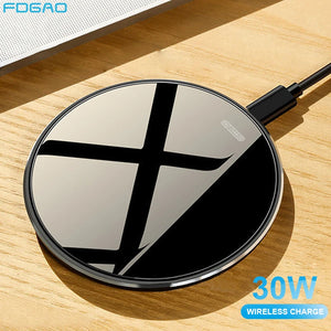 Wireless Charger Pad 30W Fast Charging for Samsung