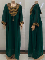 Hooded Abaya Knitted Kaftan Evening Dresses