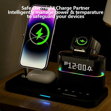 Load image into Gallery viewer, Magnetic Wireless Charging Stand for iPhone 15/14/13/12, iWatch Ultra/8/7/6/5, AirPods 3/2/Pro, Samsung
