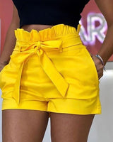 High Waist Frilled Shorts