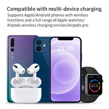 Load image into Gallery viewer, Magnetic Wireless Charging Stand for iPhone 15/14/13/12, iWatch Ultra/8/7/6/5, AirPods 3/2/Pro, Samsung
