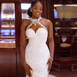 Sheer Vintage Mermaid Wedding Dress