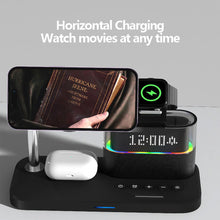 Load image into Gallery viewer, Magnetic Wireless Charging Stand for iPhone 15/14/13/12, iWatch Ultra/8/7/6/5, AirPods 3/2/Pro, Samsung
