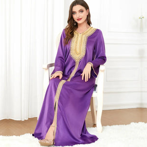 Elegant Purple Kaftan