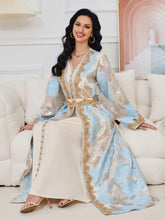 Load image into Gallery viewer, 2 Pieces Set Dubai Abaya Kaftan For Wedding
