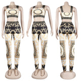 Sexy Print Two-Piece Set