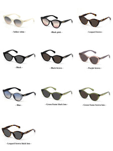 Cat eye shapes women's sunglasses