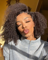 Kinky Afro Curly Wigs With Bangs