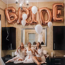 Load image into Gallery viewer, Metallic Bride Letter Wedding Balloons
