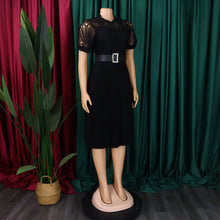 Load image into Gallery viewer, Elegant Luxury Pleated Lace Dresses
