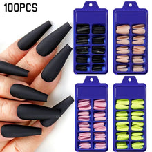 Load image into Gallery viewer, 100Pc Matte Press Ballerina Long Nails
