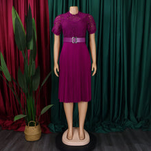 Load image into Gallery viewer, Elegant Luxury Pleated Lace Dresses
