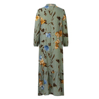Vintage Floral Printed Abaya