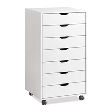 Load image into Gallery viewer, White 7-Drawer Storage Cabinet
