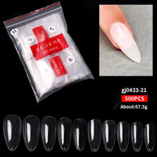 Load image into Gallery viewer, 500pcs  Natural Tips Nails Extension
