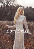 O Neck Mermaid Wedding Dress